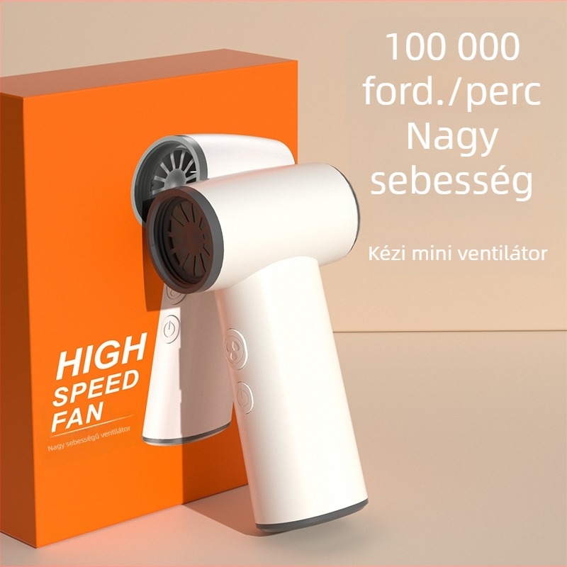 2026 Hordozható penge nélküli turbina ventilátor kültéri hűtésre, nagy sebességű, kompakt, beépített 2000–4000 mAh akkumulátorral