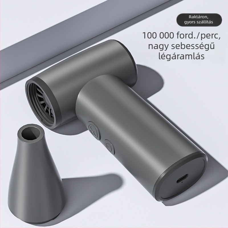 2026 Hordozható penge nélküli turbina ventilátor kültéri hűtésre, nagy sebességű, kompakt, beépített 2000–4000 mAh akkumulátorral