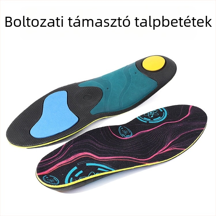 EVA anyagú sporttalp íves tartással, nedvszívó, magas rugalmasságú ütéscsillapítás, uniszex cipőkhöz és bakancsokhoz
