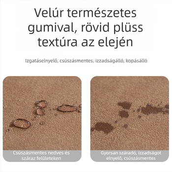 Egy színű velúr jógamatrac természetes kaucsukból, csúszásmentes, professzionális fitnesz matrac otthoni használatra, ütéscsillapító és csendes