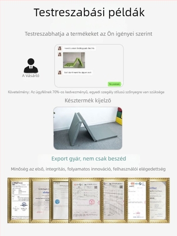 Összecsukható hasizom-matrac gimnasztikához és tánchoz, vastagított szivacs és vászon