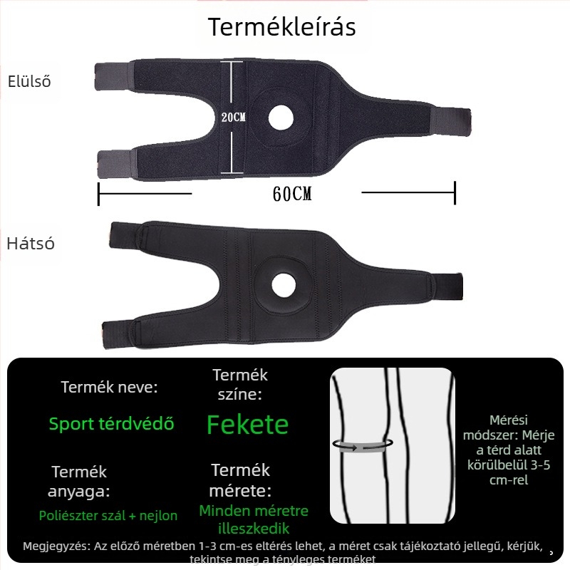 Térdvédő meniszkusz védelemmel túrázáshoz, hegymászáshoz, kosárlabdához, futáshoz és kerékpározáshoz