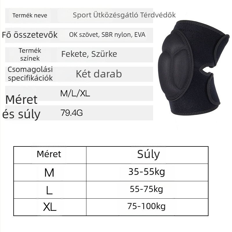Teknőshéj mintázatú habos térdvédő, állítható, vastított csúszásmentes védelemmel tánchoz, síeléshez, kerékpározáshoz és futáshoz