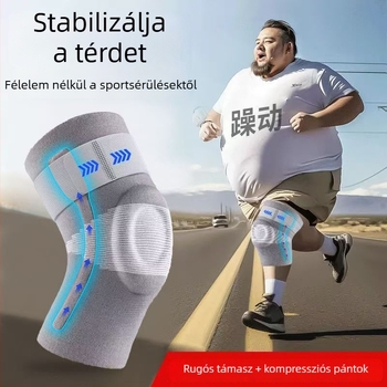 Orvosi térdvédő meniszkusz- és patellavédelmet nyújtva, hegymászáshoz és futáshoz, uniszex, meleg és kényelmes térdszupport.