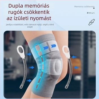 Orvosi térdvédő meniszkusz- és patellavédelmet nyújtva, hegymászáshoz és futáshoz, uniszex, meleg és kényelmes térdszupport.