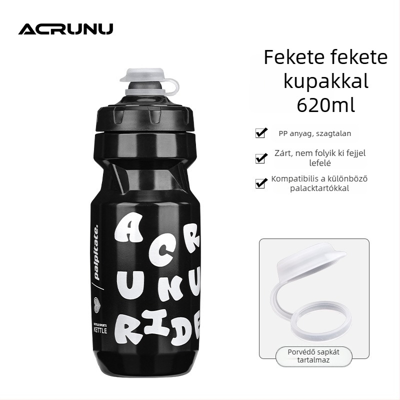 ACRUNU Kerékpározáshoz tervezett, nagy kapacitású, hordozható nyomásos sportital-palack