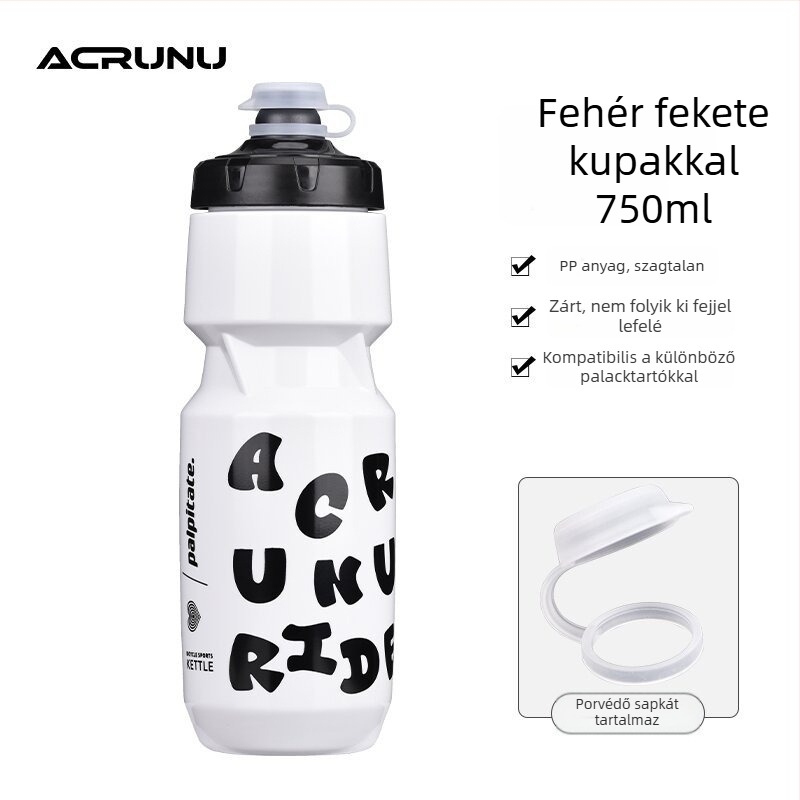 ACRUNU Kerékpározáshoz tervezett, nagy kapacitású, hordozható nyomásos sportital-palack