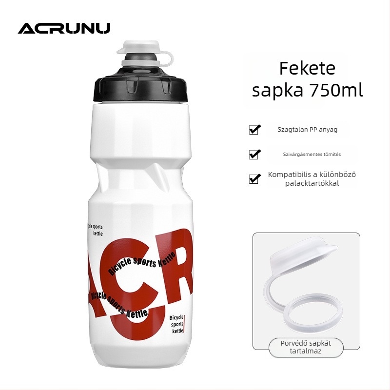 ACRUNU Kerékpározáshoz tervezett, nagy kapacitású, hordozható nyomásos sportital-palack