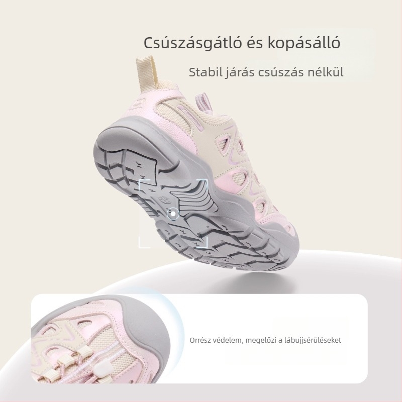 Lányoknak szóló koreai stílusú, könnyű kültéri gyerek futócipők – 2025 ősz
