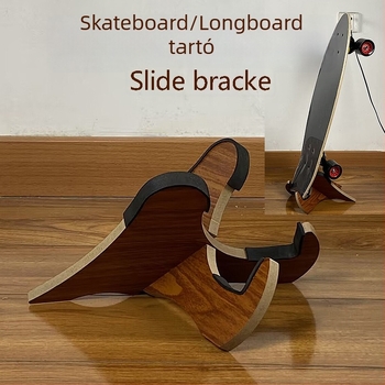 Kétoldalú dönthető skateboard- és longboard kiállító- és tároló állvány