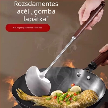 Gomba alakú, rozsdamentes acélból készült kis spatula, tapadásmentes, hőálló, konyhai spatula, élelmiszerbiztonságos otthoni használatra