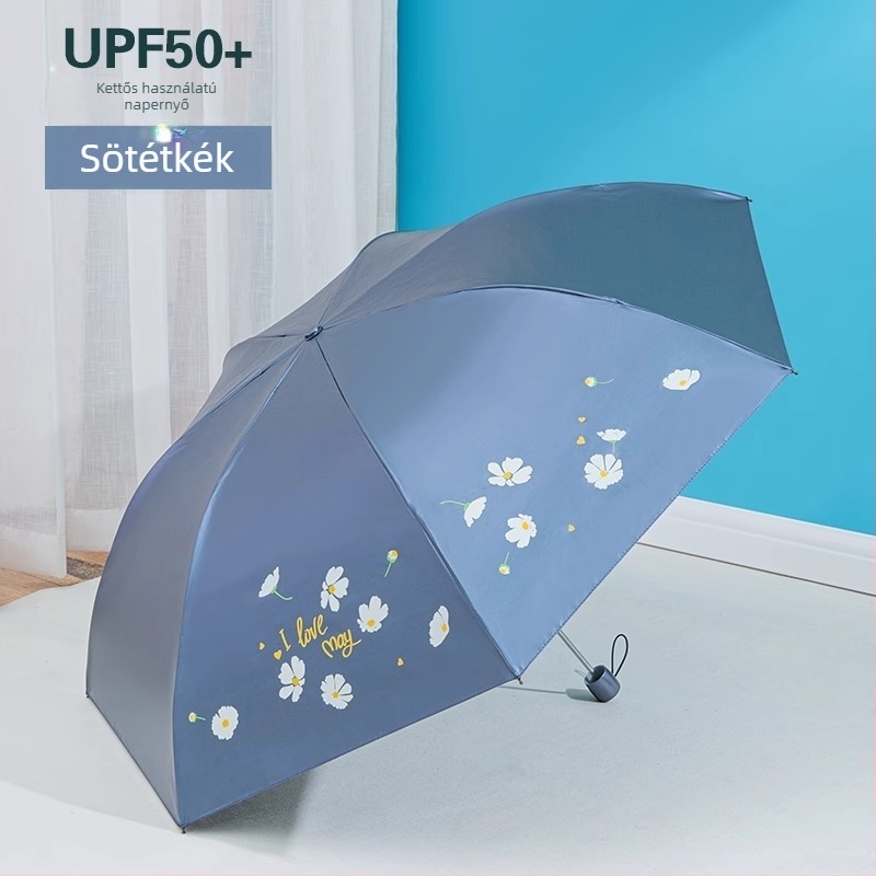Paradise Umbrella 307E Snow Moon Wind Flower – napsütés és eső kétirányú használat, ultrakönnyű ceruza alakú esernyő logónyomtatással