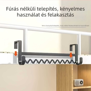 Hullámformájú ruhakasztó az ágyhoz kollégiumban