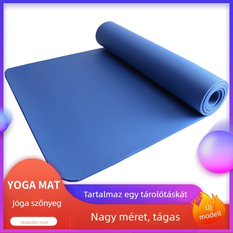 8 mm csúszásmentes PVC jóga matrac, extra vastag edzőmat