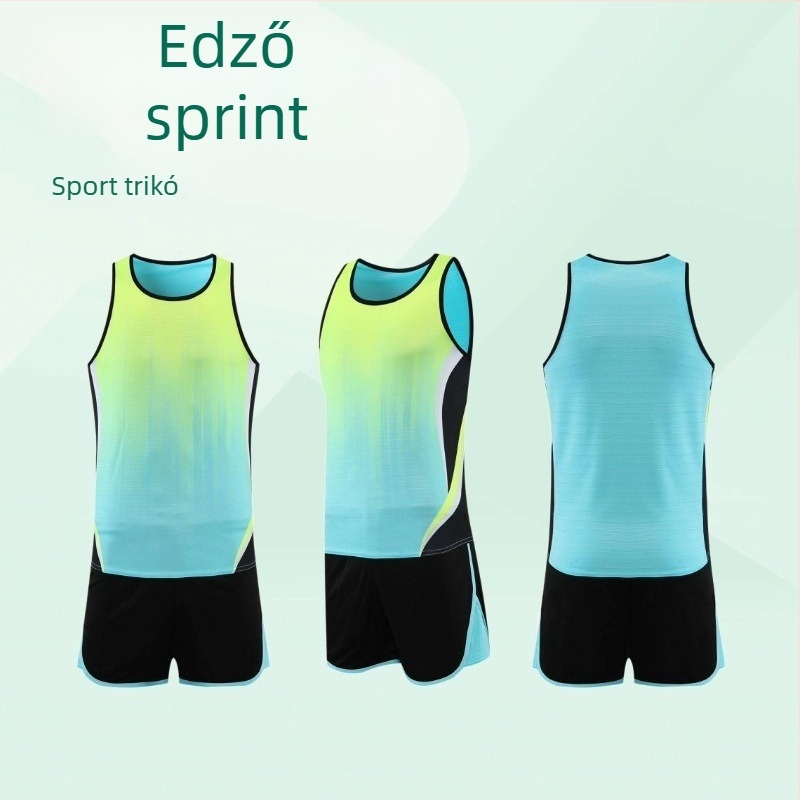 Uniszex atlétikai edzésruha mellényes szett – maratonra és versenyekre