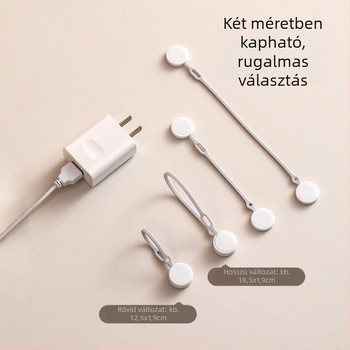 FaSoLa mágneses kábelrendező adatkábelekhez, szilikonos tekercselővel