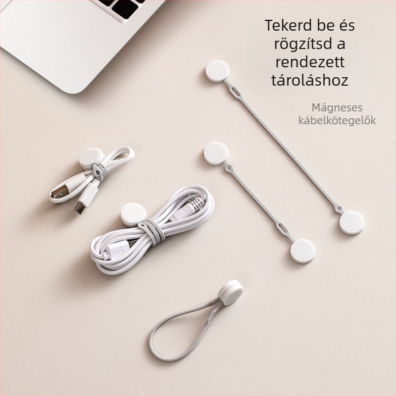 FaSoLa mágneses kábelrendező adatkábelekhez, szilikonos tekercselővel