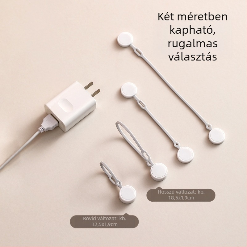 FaSoLa mágneses kábelrendező adatkábelekhez, szilikonos tekercselővel