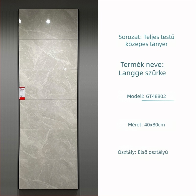 400x800 mm-es belső falicsempe, mázas porcelán, fürdőszoba és konyha számára, puzzle mintázat, modern egyszerű stílus, csúszásmentes felület