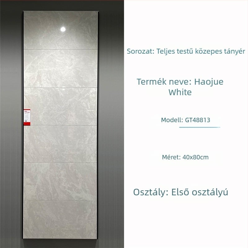 400x800 mm-es belső falicsempe, mázas porcelán, fürdőszoba és konyha számára, puzzle mintázat, modern egyszerű stílus, csúszásmentes felület