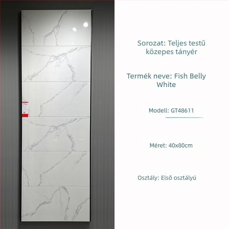 400x800 mm-es belső falicsempe, mázas porcelán, fürdőszoba és konyha számára, puzzle mintázat, modern egyszerű stílus, csúszásmentes felület