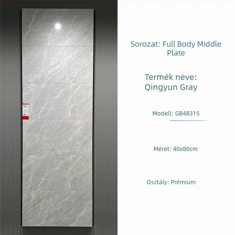 400x800 mm-es belső falicsempe, mázas porcelán, fürdőszoba és konyha számára, puzzle mintázat, modern egyszerű stílus, csúszásmentes felület