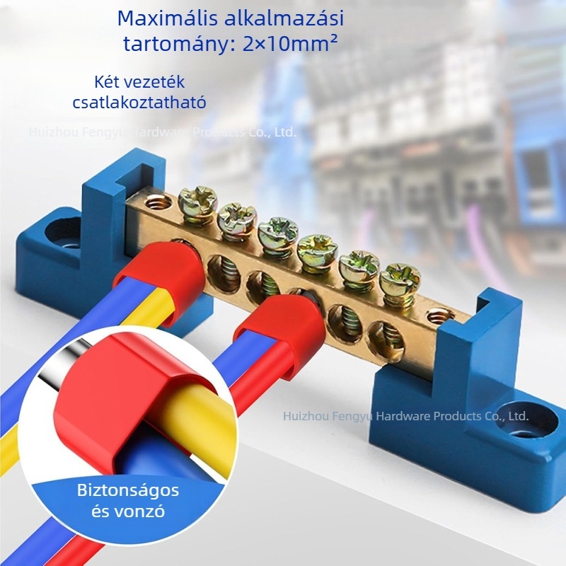 Cső típusú kettős vezetékes előszigetelt terminálblokk-készlet, európai hidegpréselt réz terminálokkal, 800 darabos dobozban