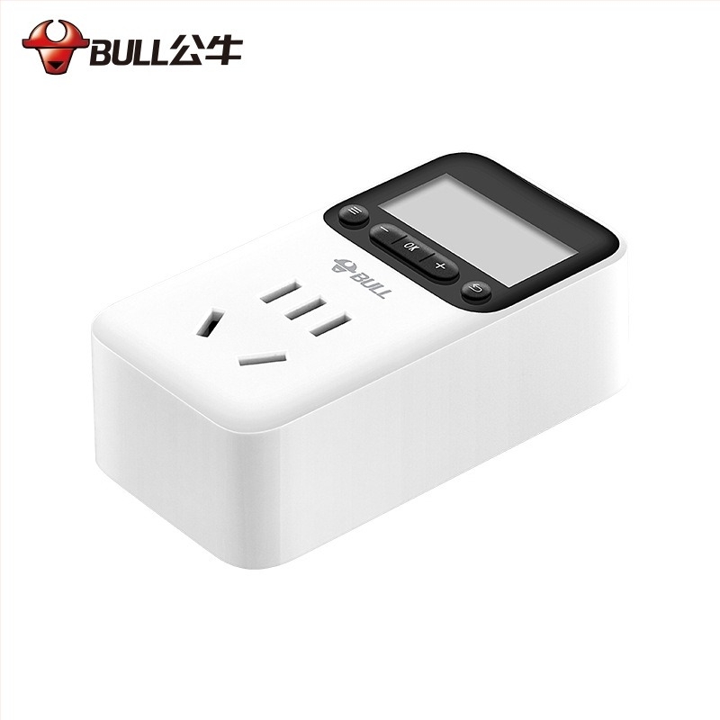 Bull D-1 elektronikus időzítő aljzat háztartási használatra, automatikus kikapcsolás visszaszámlálással