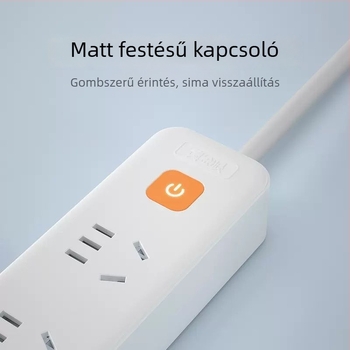 Nanfu Golden Eye többhelyes elosztó hosszú kábellel, kollégiumi és otthoni használatra, csatlakozó panel, biztonságos aljzatok