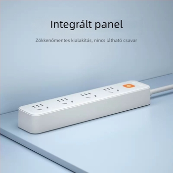 Nanfu Golden Eye többhelyes elosztó hosszú kábellel, kollégiumi és otthoni használatra, csatlakozó panel, biztonságos aljzatok