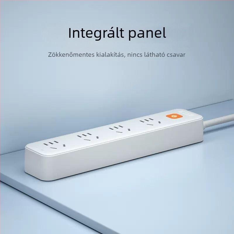 Nanfu Golden Eye többhelyes elosztó hosszú kábellel, kollégiumi és otthoni használatra, csatlakozó panel, biztonságos aljzatok