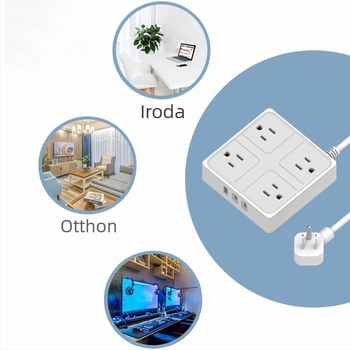 Amerikai szabványú intelligens elosztó USB-vel és USB-C porttal, több aljzattal