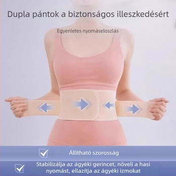 Női ultra vékony deréktámasz a lumbális lemez terhelésének enyhítésére, deréköv hosszú üléshez
