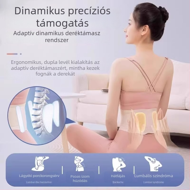 Női ultra vékony deréktámasz a lumbális lemez terhelésének enyhítésére, deréköv hosszú üléshez