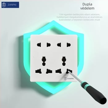 Zanpai 86-os típusú rejtett falialjzat, multifunkcionális 10-lyukas