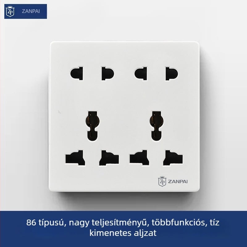 Zanpai 86-os típusú rejtett falialjzat, multifunkcionális 10-lyukas