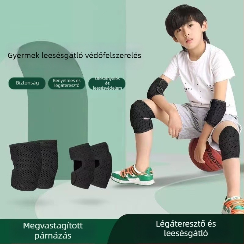 Gyermekeknek szóló ragasztós térdvédők futballhoz, kosárlabdához és kerékpározáshoz