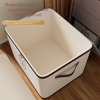 Zárható, összehajtható tároló doboz ruhákhoz – nagy kapacitású gardrób, otthoni tároló japán stílusban