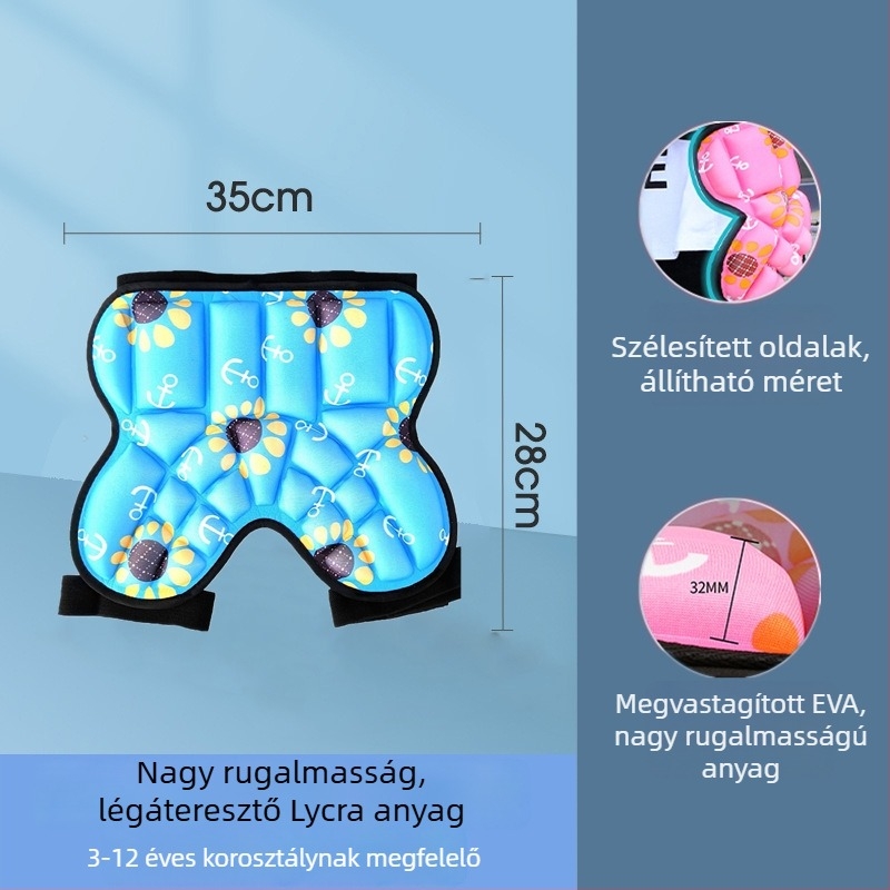 Görkorcsolya csípővédők gyerekeknek és felnőtteknek, leesés elleni védő rövidnadrág