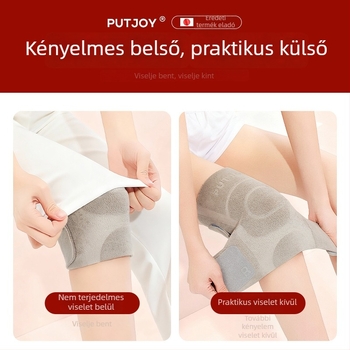 Putjoy térdvédők dupla oldalas polár fleece-ből – őszi–téli melegítés, bélelt, vastagított