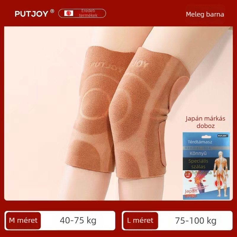 Putjoy térdvédők dupla oldalas polár fleece-ből – őszi–téli melegítés, bélelt, vastagított
