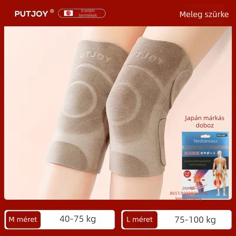Putjoy térdvédők dupla oldalas polár fleece-ből – őszi–téli melegítés, bélelt, vastagított
