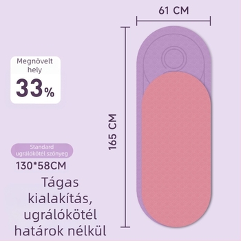 TPE ugrókötél matrac, hangszigetelt és ütéscsillapító otthoni edzéshez, jóga