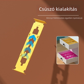 Teleszkópos fiók osztó, szekrény — vízszintes és függőleges használat, kombinált tároló otthoni tároláshoz