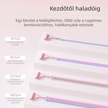 Otthoni edzéshez használható ellenállás szalag, jóga és testmozgás, női vállnyitás, hát- és lábedzés, ajtóhoz rögzíthető húzóeszköz