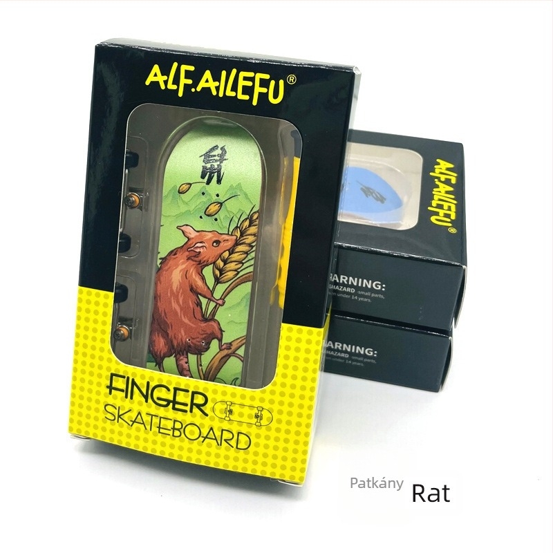ALF Tizenkét Zodiákus – 32 mm-es fa fingerboard fiataloknak – kreatív játék ajándék