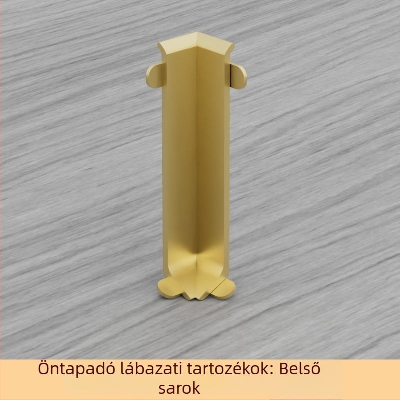 Öntapadós alumínium padlószegély, 6/8 cm szélesség, krémszínű