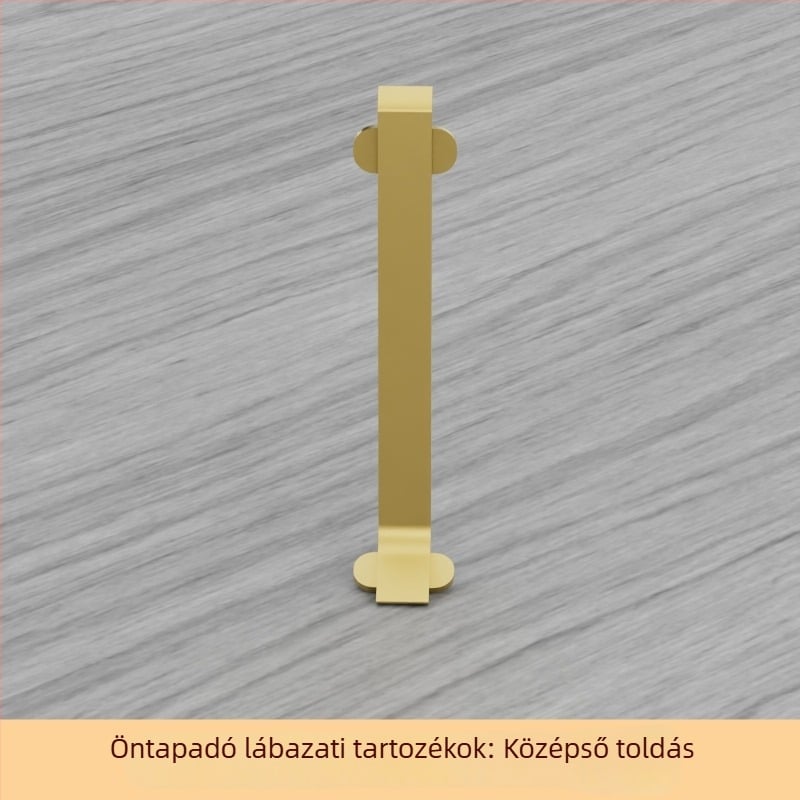 Öntapadós alumínium padlószegély, 6/8 cm szélesség, krémszínű