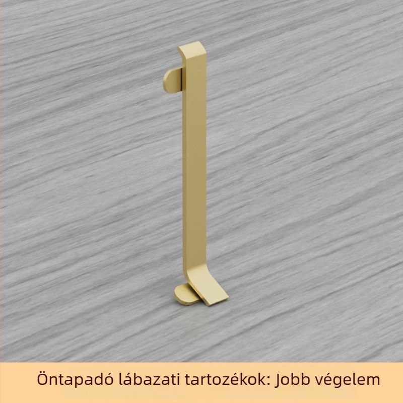 Öntapadós alumínium padlószegély, 6/8 cm szélesség, krémszínű