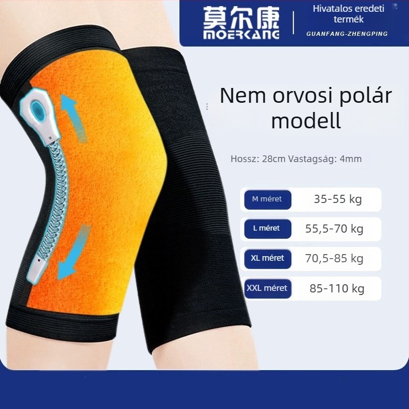 Nyári bambuszszénrostból készült csúszásmentes térdvédő, könnyű ízületi védelem sporthoz
